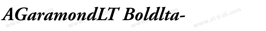 AGaramondLT Boldlta字体转换